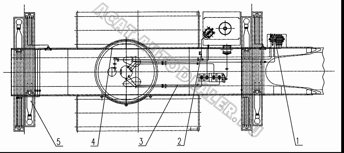 Pipes for oil return and oil drain QY16K.65.1 для XCMG XZ16K-XZ50K