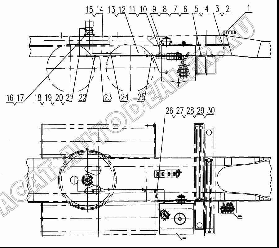 Steel pipe d18x2 L=1m QY16.65.1-1A для XCMG XZ16K-XZ50K