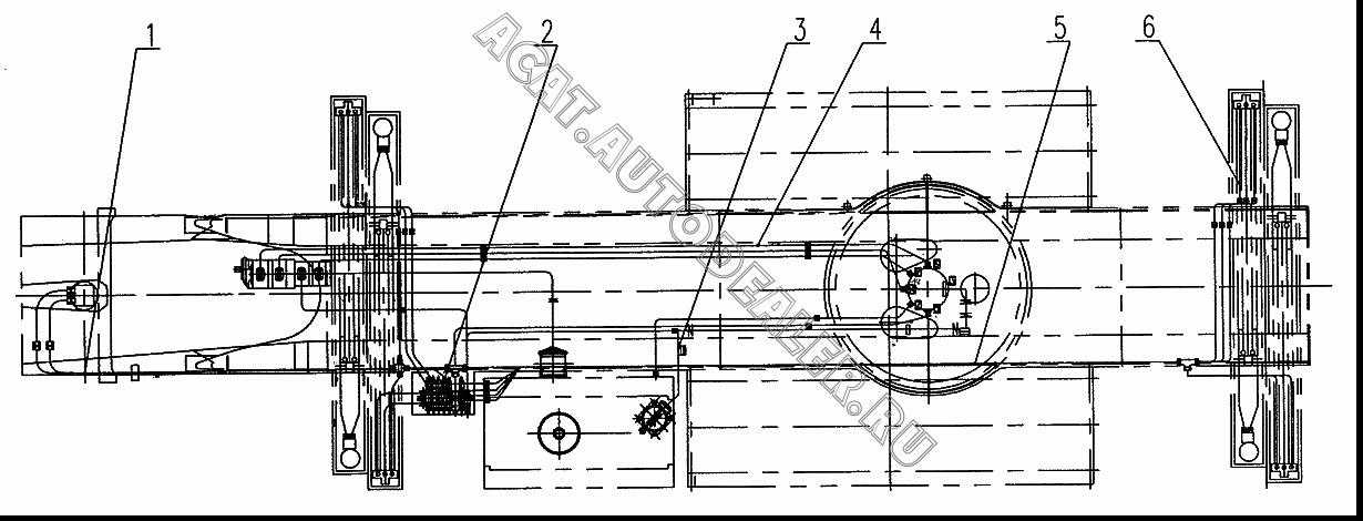 Pipes for pressure oil QY35K.65II.1 для XCMG XZ16K-XZ50K