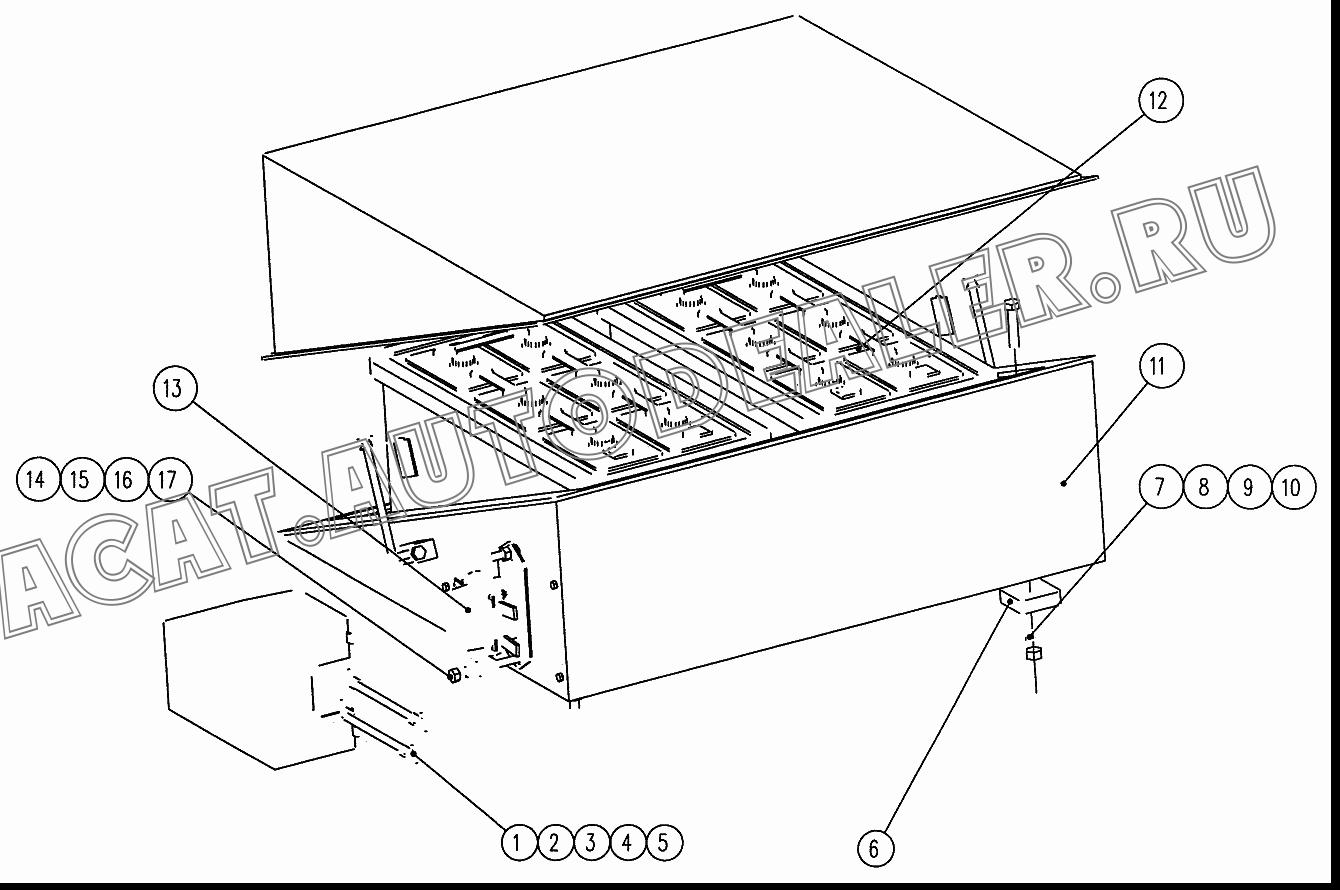 Battery box 10260024 для XCMG XZ16K-XZ50K