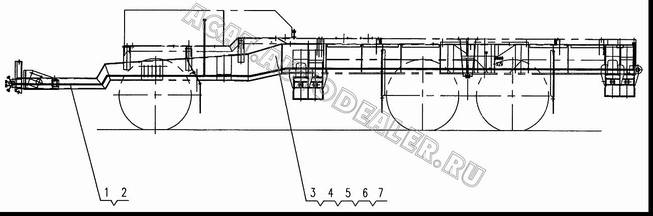 Beam wires XZ16K.26.1B для XCMG XZ16K-XZ50K