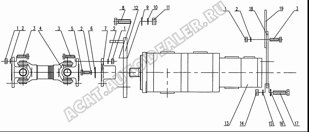 Propeller 10310113 для XCMG XZ16K-XZ50K