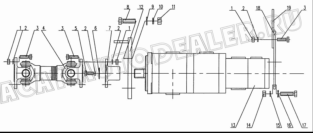 Propeller 10310099 для XCMG XZ16K-XZ50K