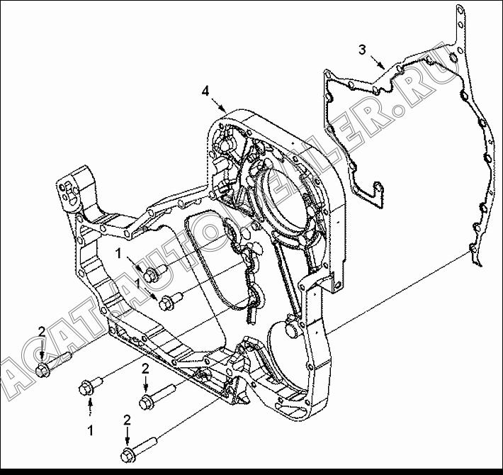 Уплотнитель картера коробки передач C3944293 для Cummins ISLe310-30