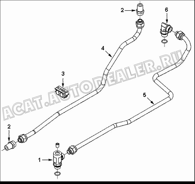 Тройник 3975240 для Cummins ISLe310-30