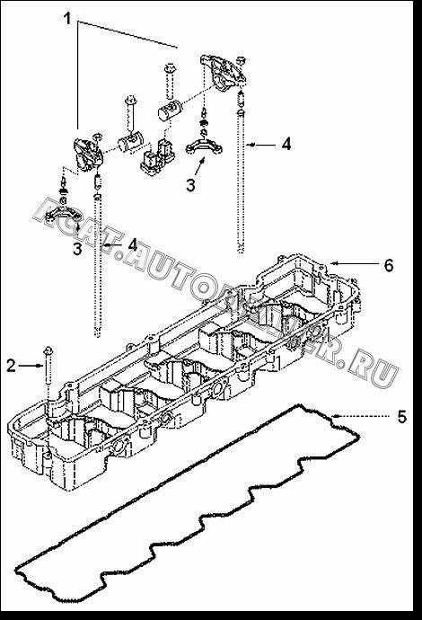 Клапанное коромысло в сборе 3972540 для Cummins ISLe310-30