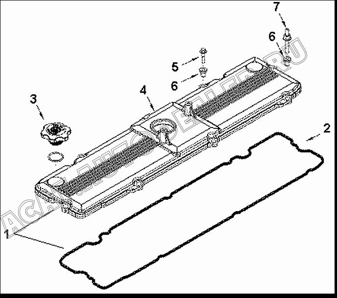 Крышка клапанного механизма 3967763 для Cummins ISLe310-30