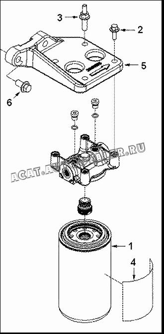 Топливный фильтр 3959608 для Cummins ISLe310-30