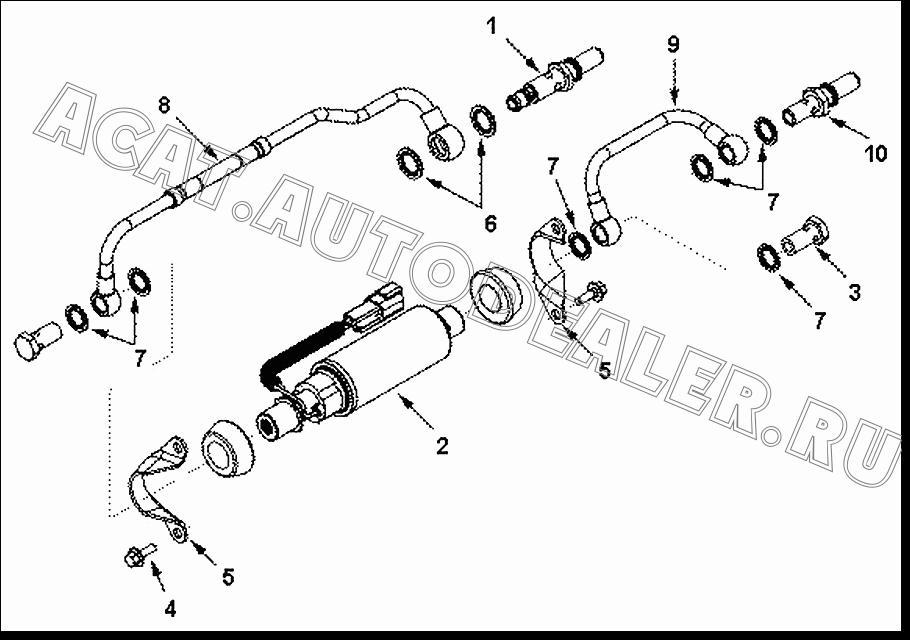 Контрольный клапан 3967782 для Cummins ISLe310-30