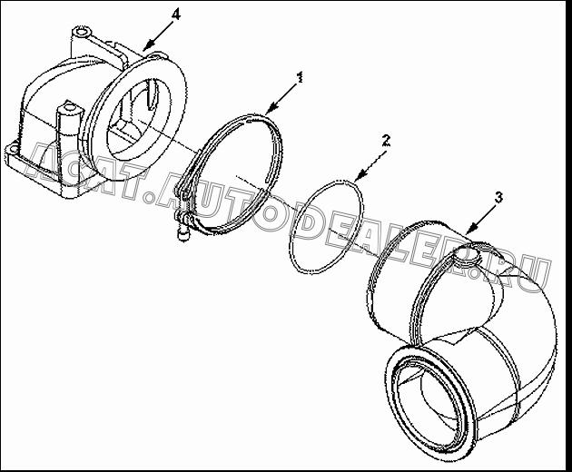 Клиновой зажим C3067979 для Cummins ISLe310-30