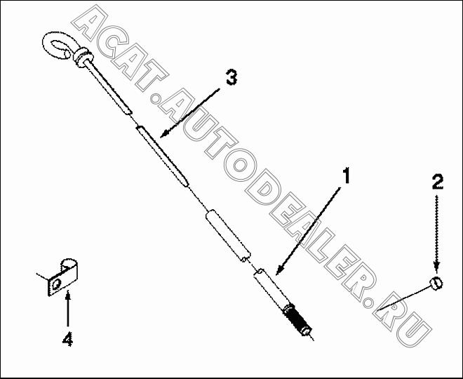 Маслоизмерительная трубка C3285707 для Cummins ISLe310-30