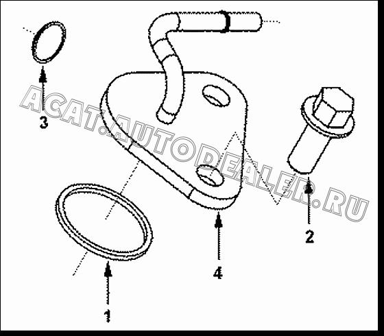 Кольцевое уплотнение C3906696 для Cummins ISLe310-30