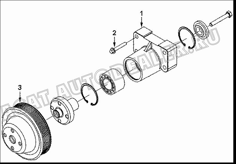 кронштейн вентилятора C3415603 для Cummins ISLe310-30