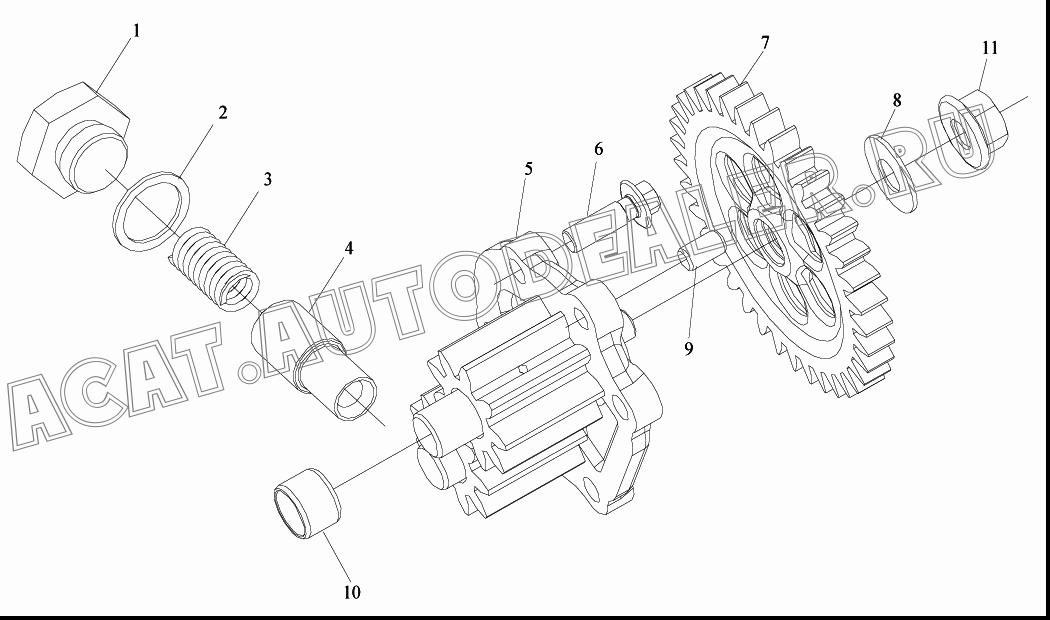 Шестигранная пробка Q617B22 для FAW CA3252