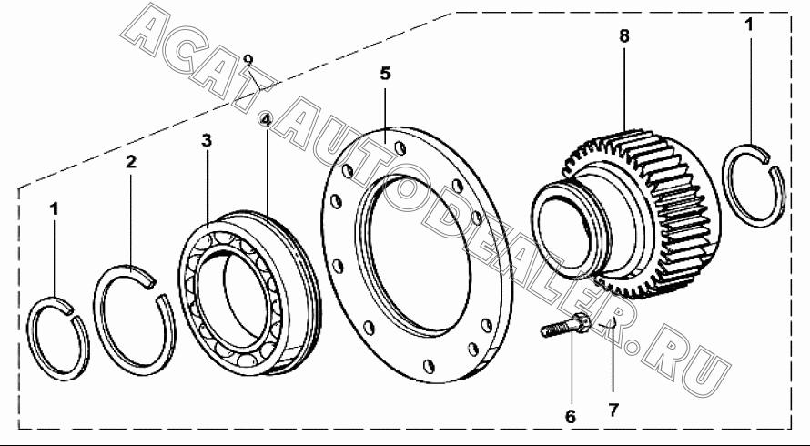 Стопорное кольцо 16763 для FAW CA3252