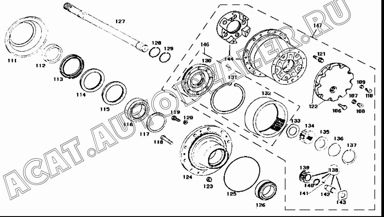 Левая полуось 2400031ZY2 для FAW CA3252