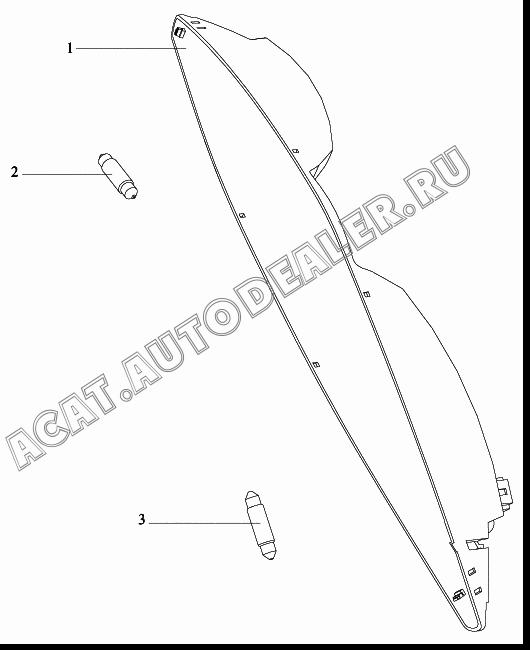 Лампа для чтения в кабине 3714030-240 для FAW CA3252