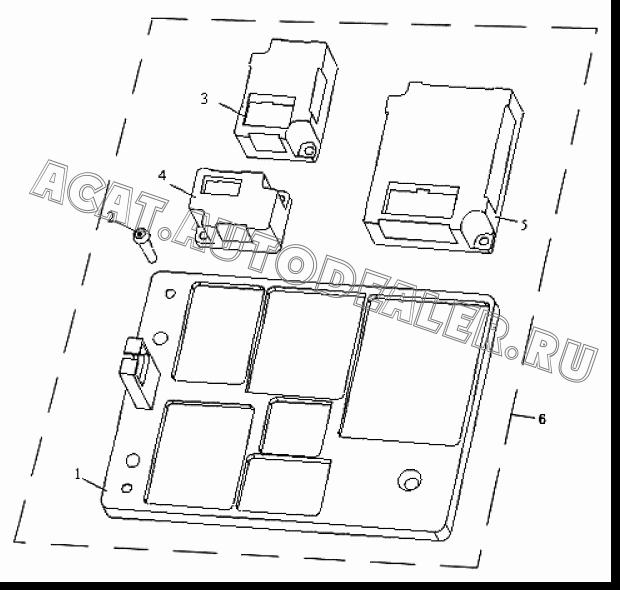 Основание блока контроллеров 3722016-367 для FAW CA3252