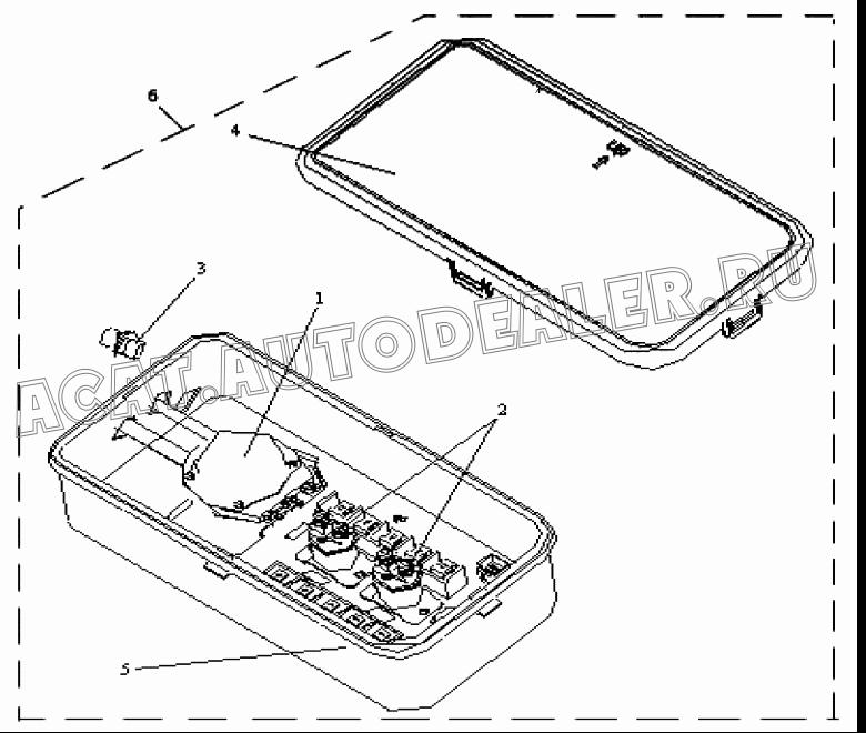 Распределительный блок источника в сборе 3722010-382 для FAW CA3252