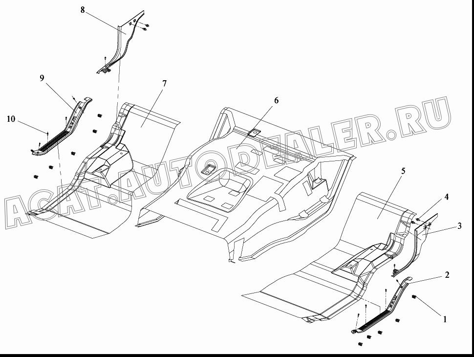 Зажим жгута провода 5109247-50 для FAW CA3252