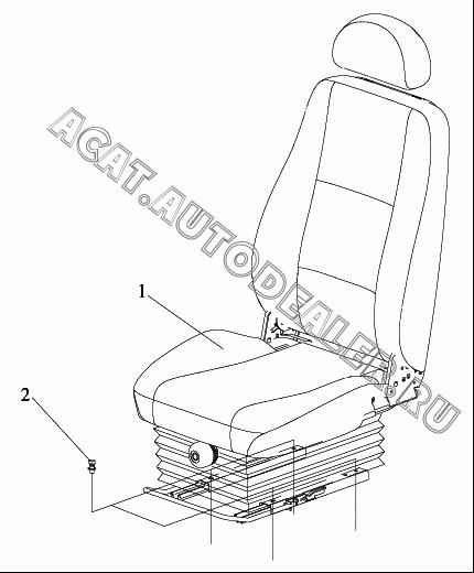 Водительское сиденье в сборе S6800010AA17 для FAW CA3252