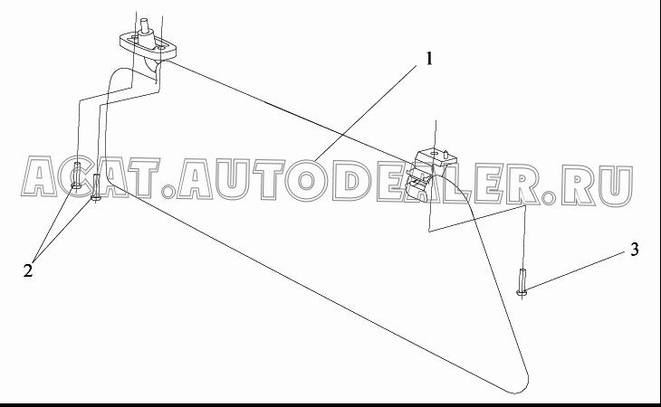 Левый противосолнечный козырек в сборе 8204015C109 для FAW CA3252