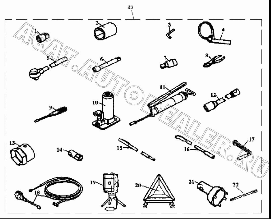 Домкрат 20т 3913030-3N для FAW CA3252