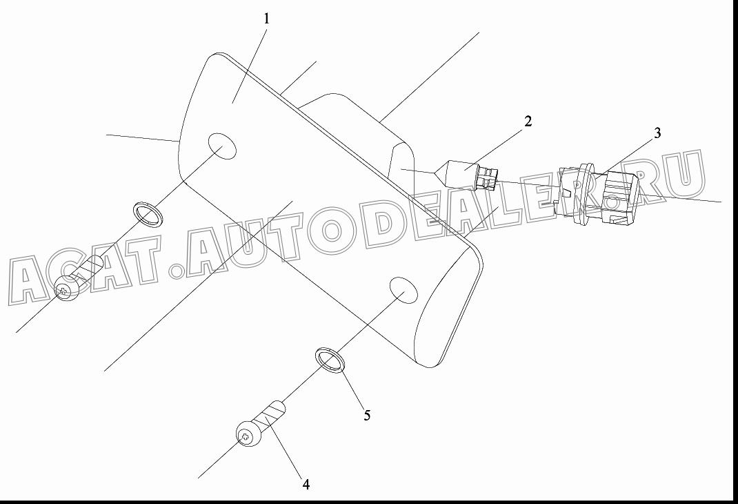 Предупреждающая лампа автомобиля в сборе 3763060-А01 для FAW CA4180