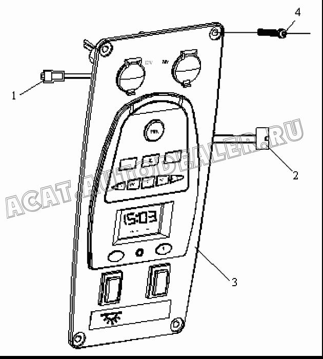 Разъем DJ7101Y-1.2-10 для FAW CA4180