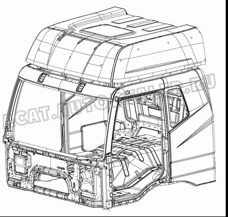 Кабина в сборе 5000040-А02 для FAW CA4180
