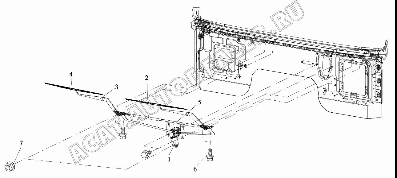 Электродвигатель в сборе 5205020-A01 для FAW CA4180