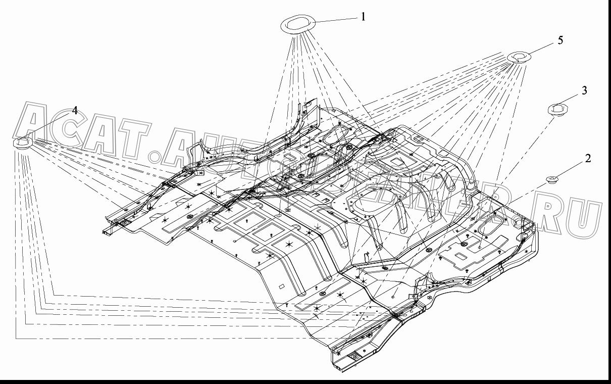 Длинная пробка А - пол 5109611-a01 для FAW CA4180