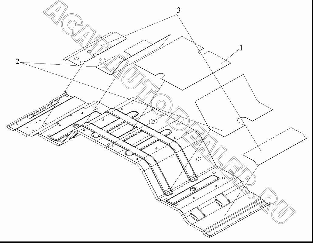 Теплоизоляционная прокладка глушителя А 5109631-a01 для FAW CA4180