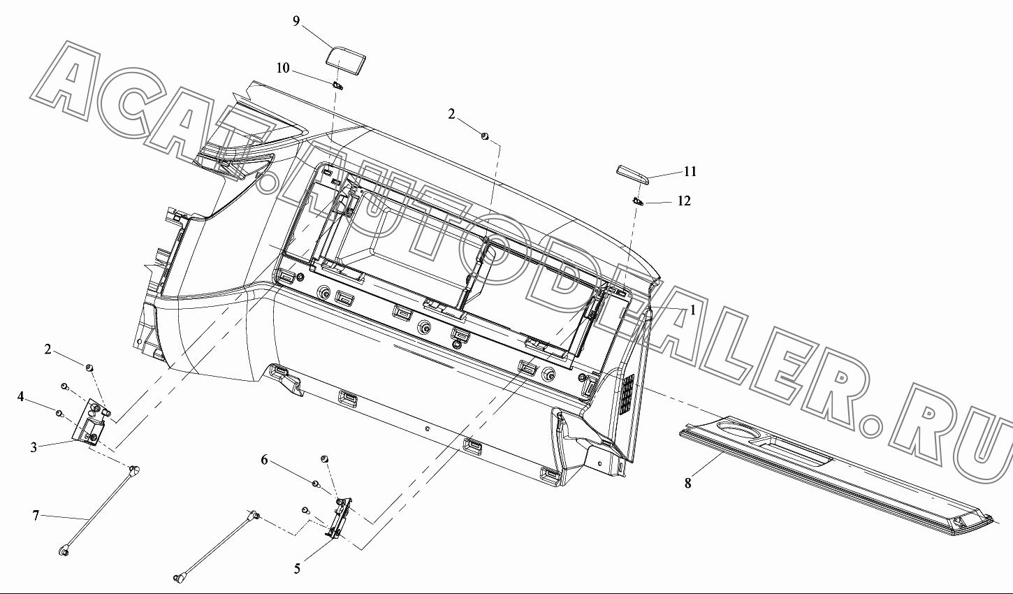 Сварочная приборная панель в сборе 5310030-A01 для FAW CA4180