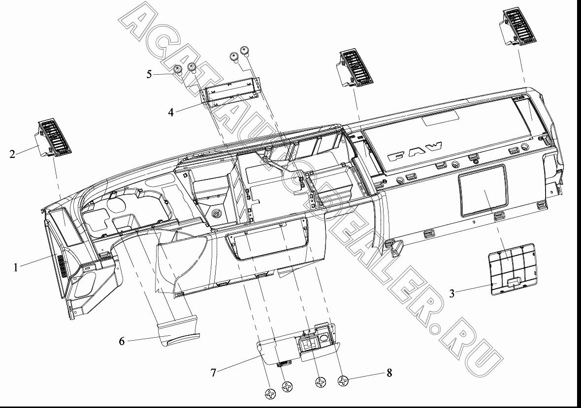 Сварочная приборная панель в сборе 5310030-А01 для FAW CA4180