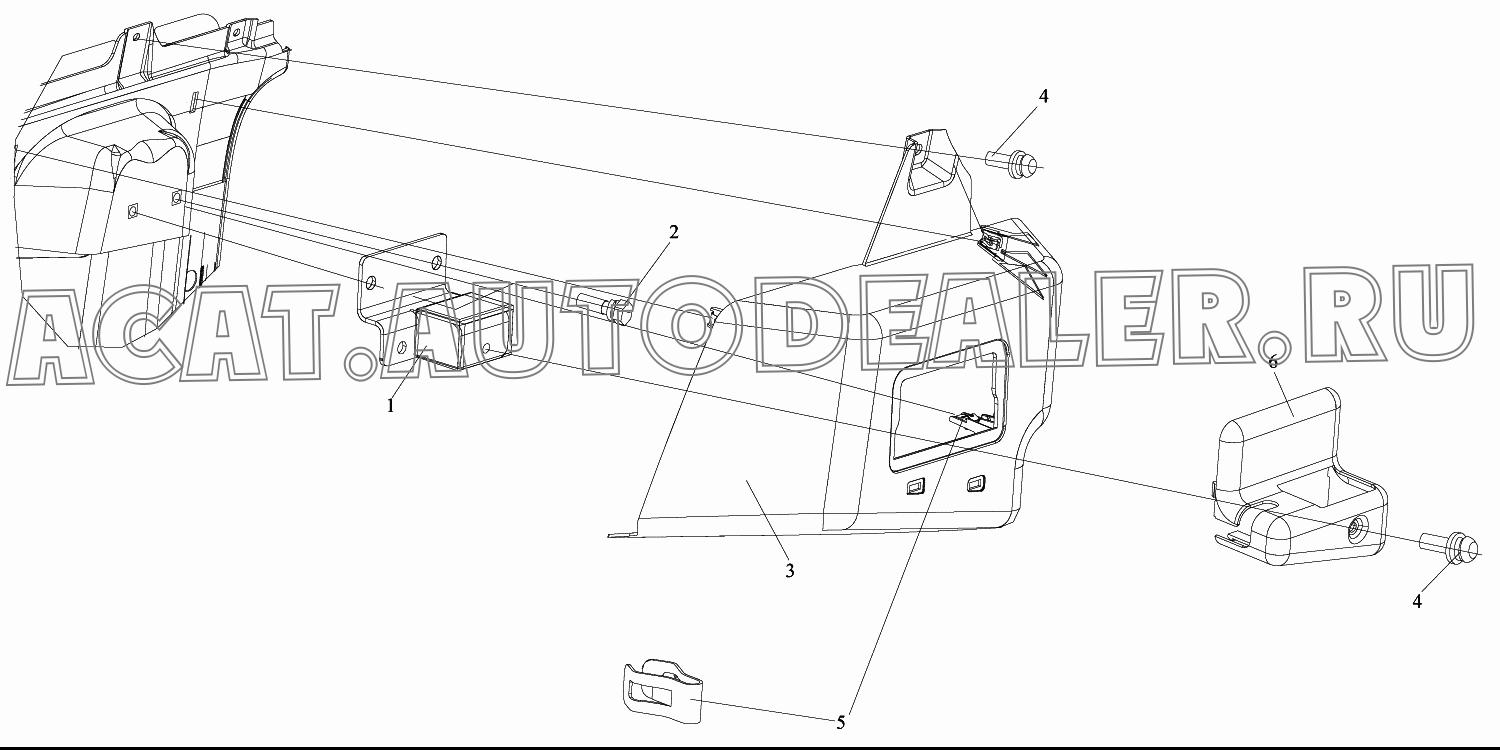 Левый декоративный кожух 7000232-A02 для FAW CA4180