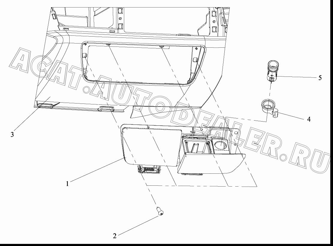 Гнездо прикуривателя в сборе 3725030-A01 для FAW CA4180