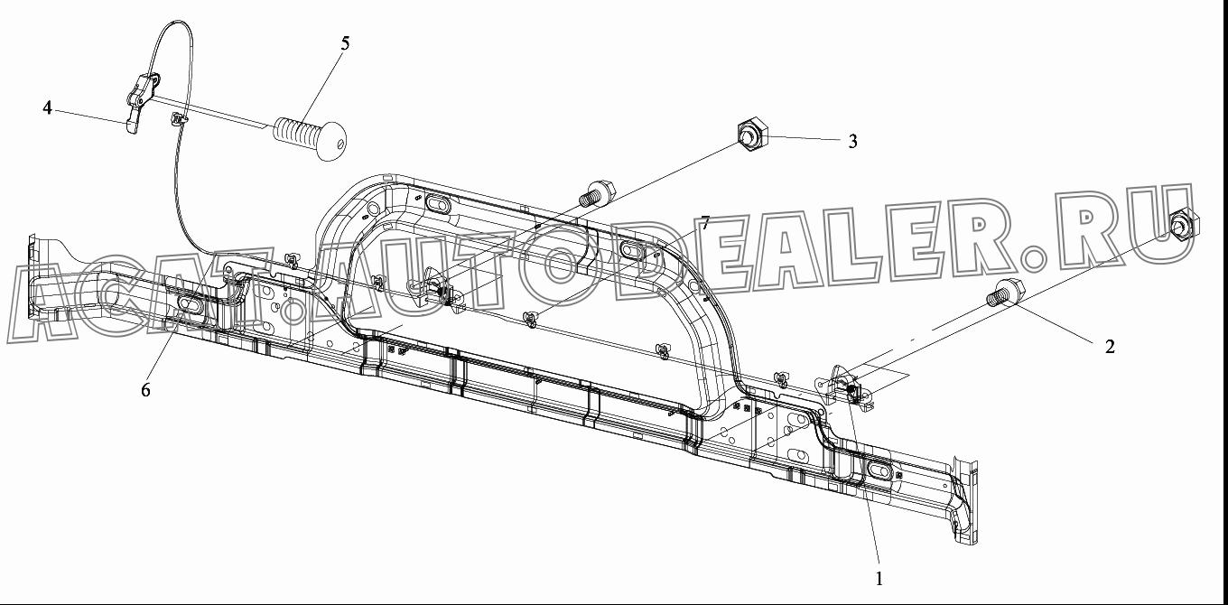 Корпус замка в сборе - передняя обшивка 5302510-A01 для FAW CA4180