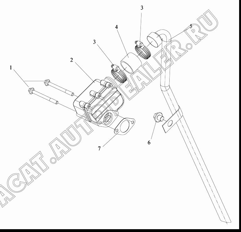 Сапун в сборе 1014010-53D для FAW CA4180