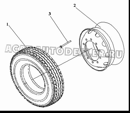 Меридиональная шина 295/60R22.5 149/146 L 16 3106010-77C для FAW CA4180