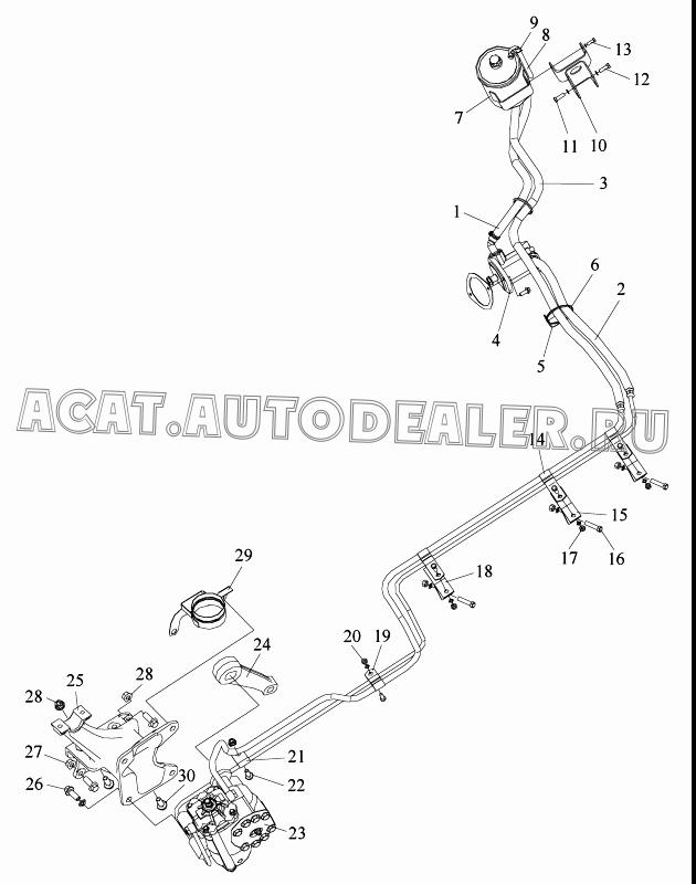 Кронштейн инфлектора 3403016-76A для FAW CA4180