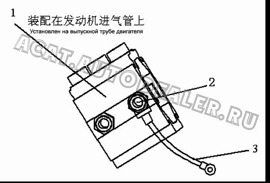 Воздухонагреватель в сборе 3750010-81D для FAW CA4180