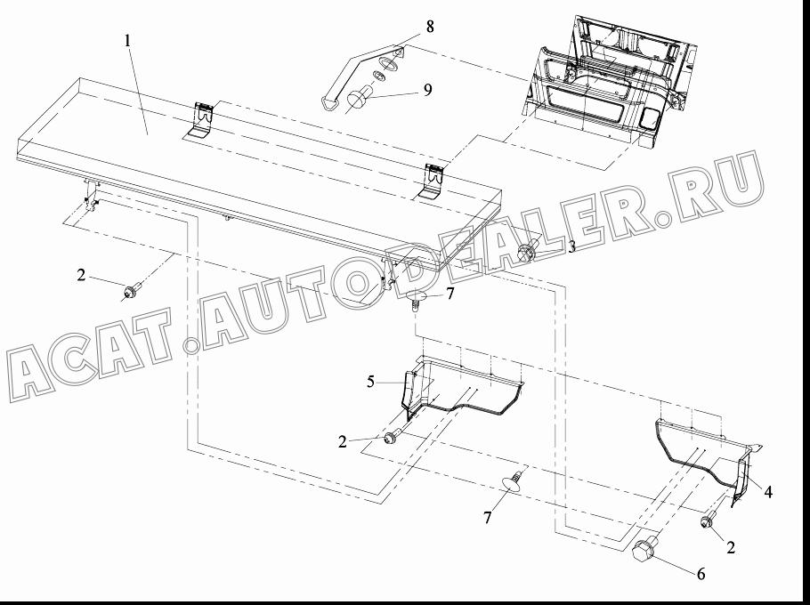 Нижнее спальное место в сборе 7000010-A01 для FAW CA4180