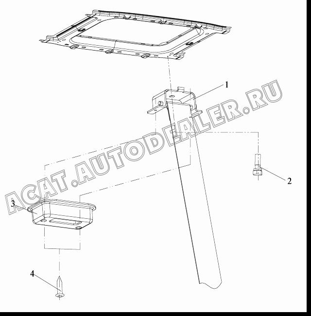 Защитные перила в сборе 7000140-A02 для FAW CA4180