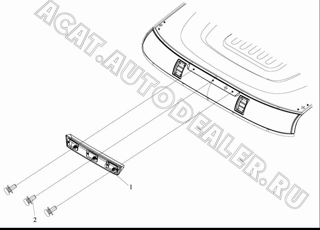 Держатель скоростной лампы в сборе 5704180-A01 для FAW CA4180