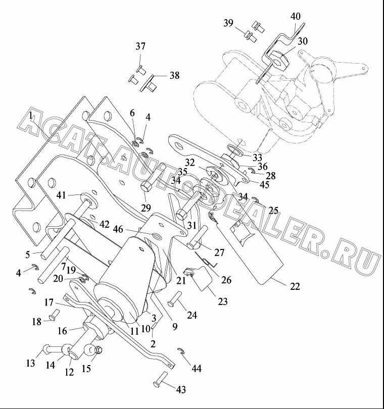 Рукоятка управления в сборе 3403115-50A для FAW CA4250