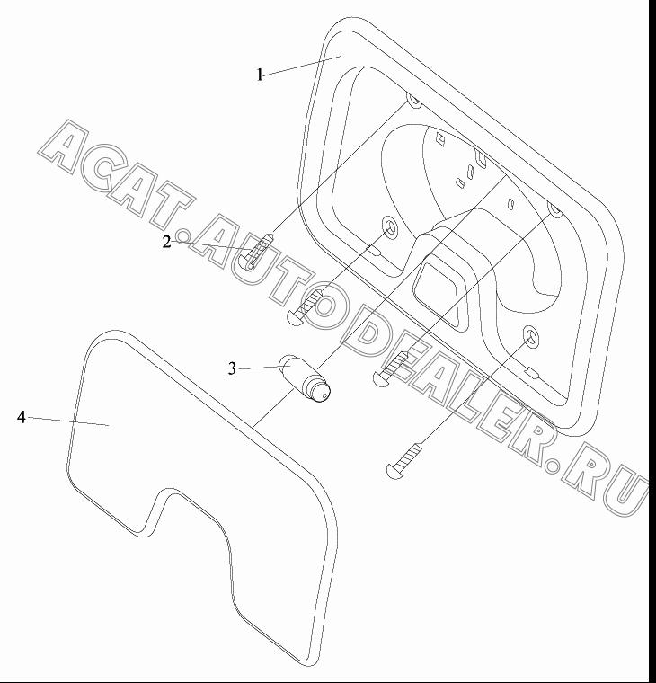 Читальная лампа спального места в сборе 3714030-A01 для FAW CA4250