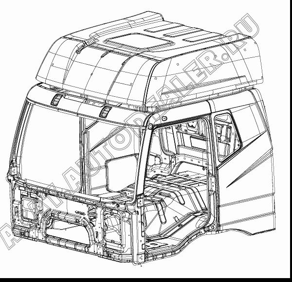 Кабина в сборе 5000040AA02 для FAW CA4250