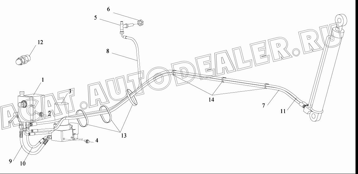 Переходная деталь тройника 5001156-80A для FAW CA4250