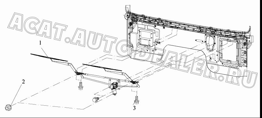 Стеклоочиститель в сборе 5205010-A01 для FAW CA4250